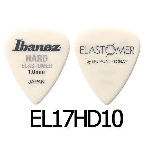 Ibanez ELASTOMER Guitar Pick, Sell by 1 piece: EL17HD10 hard 1.0mm