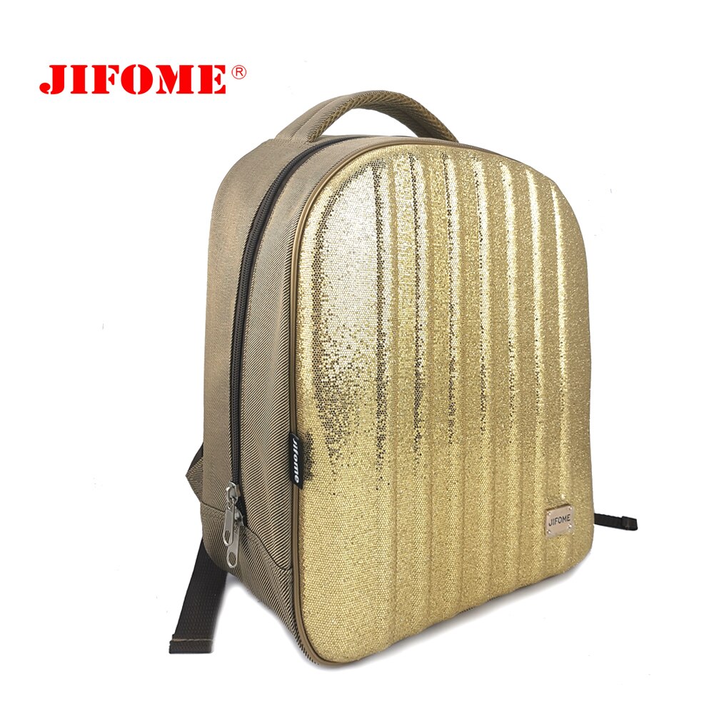 JIFOME-Mochila brillante de 15 pulgadas para mujer, bolso escolar para chicas adolescentes, de carcasa dura de EVA, brillante, de lujo
