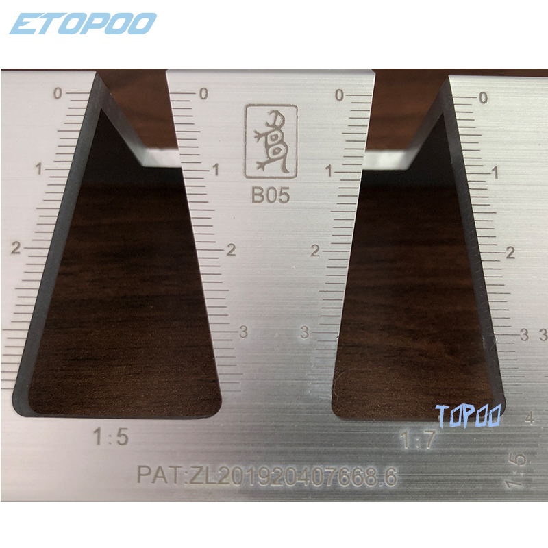 Woodworking Dovetail Marker Aluminum Alloy Dovetail Marking Template 1:5 &amp; 1:7 Wood Joint Gauge With Scale Dovetail Guide Tools