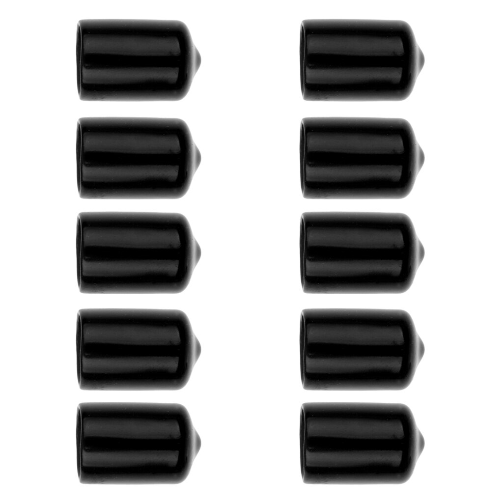 Prettyia 10pz 13mm piscina biliardo spunto Consiglio gomma protettore coperchio Nero