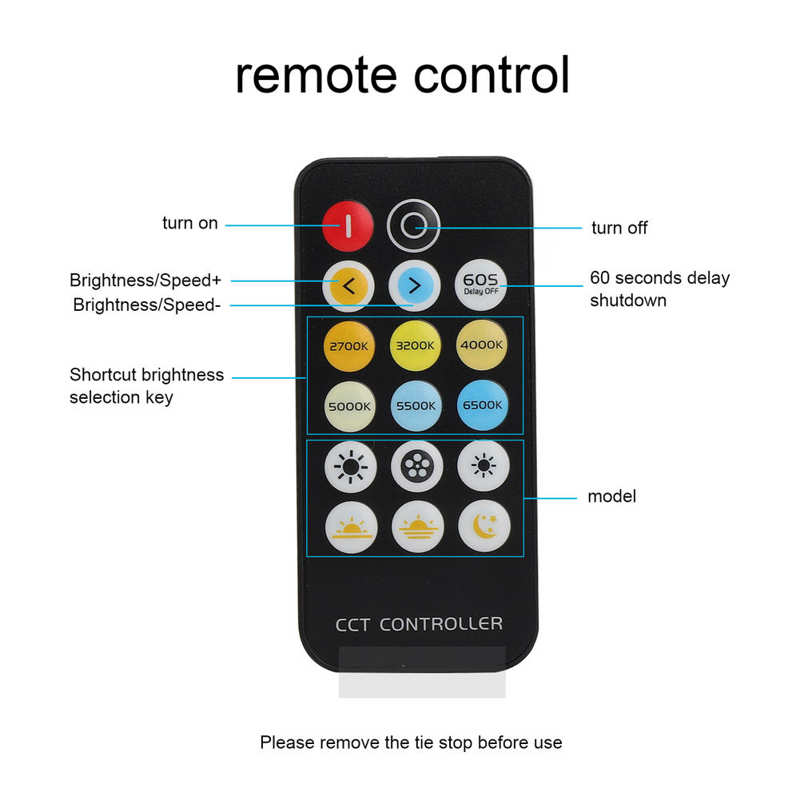LED Light Strip Dimmer DC 5V-24V Remote Control LED Dimmer for Bar for Home