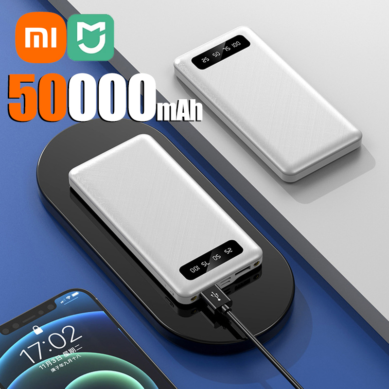 Xiaomi Mijia 200000mAh 120W Power Bank Super Fast Charging High Capacity External Battery With LED Digital Display for IPhone: Blue