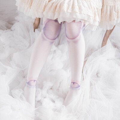 Japanese Lolita original stockings SD doll spherical joint velvet printing soft budding girl pants tattoo silk stocking XWZ-L002: as picture 80D