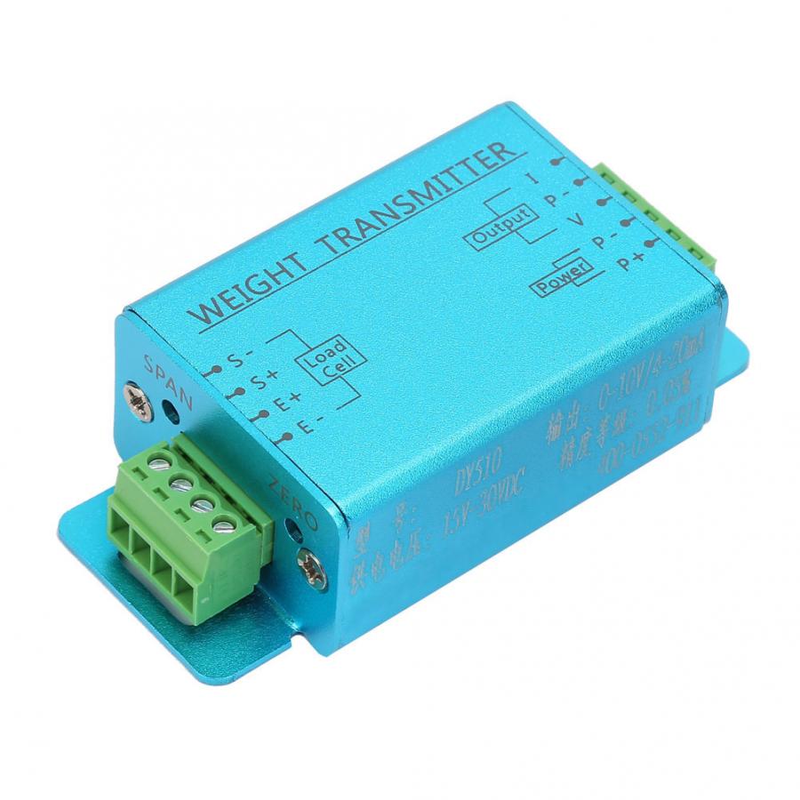 DY510 4-20mA Load Cell Weighing Sensor Transducer Transmitter Amplifier Signal Amplification 15~30VDC Load Cell Transmitter