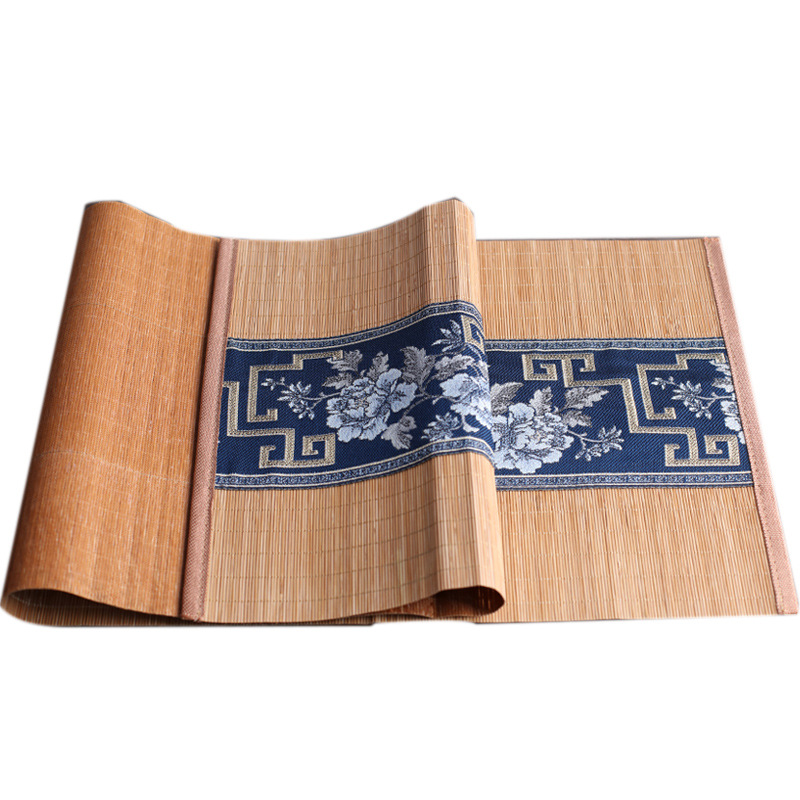 30*60cm bambus bordflag bambus træbakke tebakke te bordmåtte europæisk klud specialtilbud bordflag køkkenforsyninger