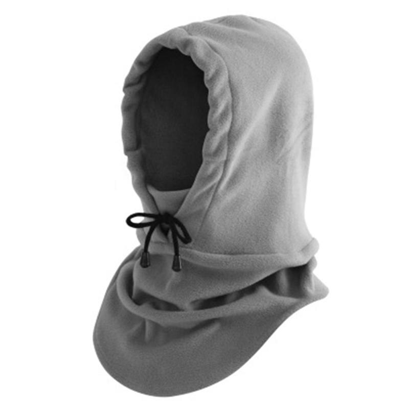 Thermal Fleece Balaclava Hat Hooded Neck Warmer Winter Sports Snowboard Face Mask For Men Bike Helmet Masked Cap