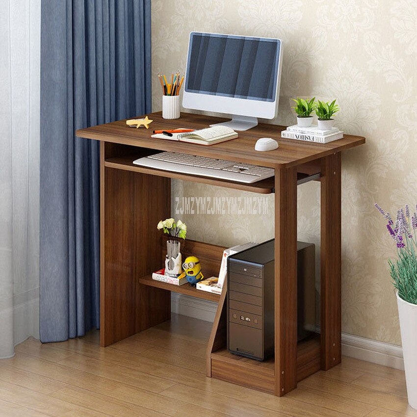 Modern Wood Desktop Computer Desk With Keyboard Tray PC Laptop Desk For Study Student Writing Table Home office Work Furniture
