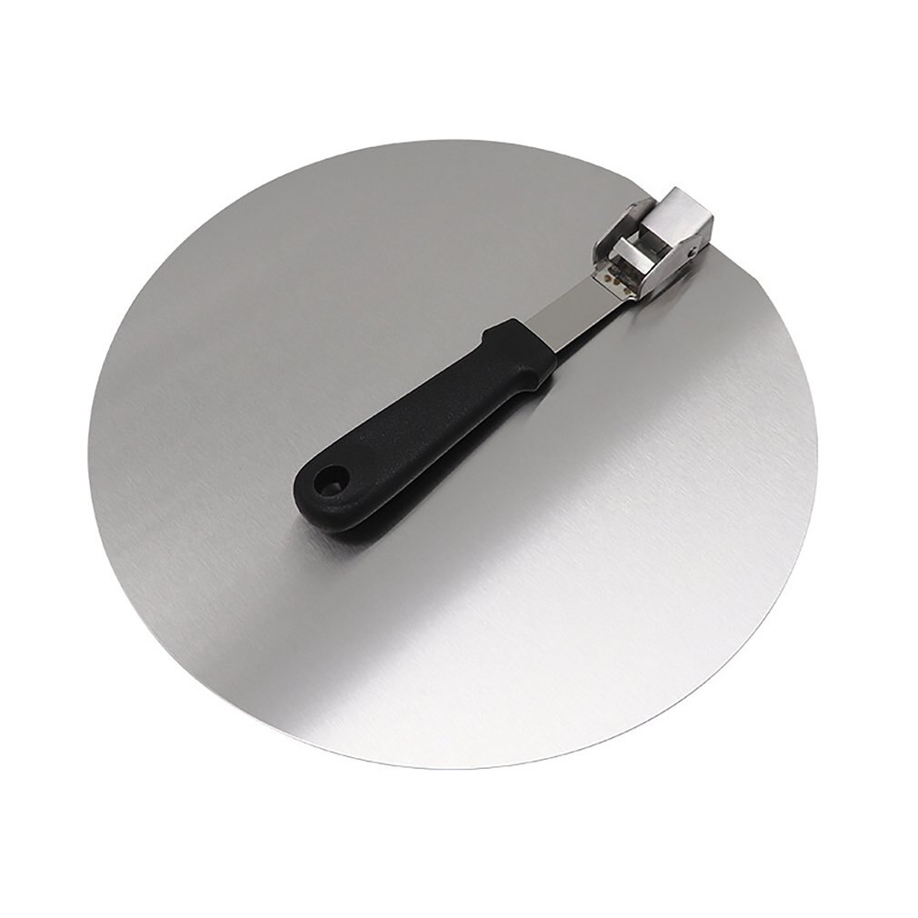 Round Pizza Peel Stainless Steel Pizza Peel Household Pizza Wheel Cutter With Handle Baking Pizza Shovel Kitchen Gadget
