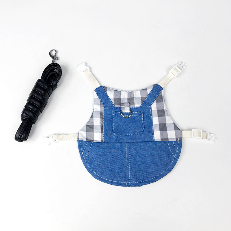Vêtements en Denim pour petits animaux, veste, manteau, harnais, gilet, sac, chapeau, ensemble pour furet, lapin, Hamster, fournitures pour petits animaux de compagnie