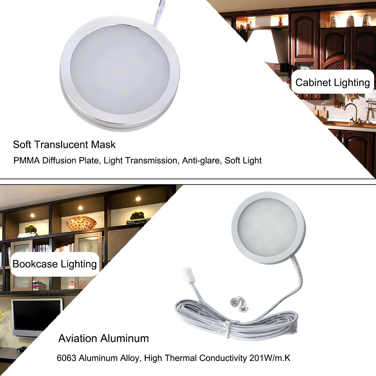 10/12/16/20x x 12v led loftslamper til campingvogn, læselampe til bådcampingvogn, indvendig lampe til campingvogn, indvendige lys til bilen, 18 led