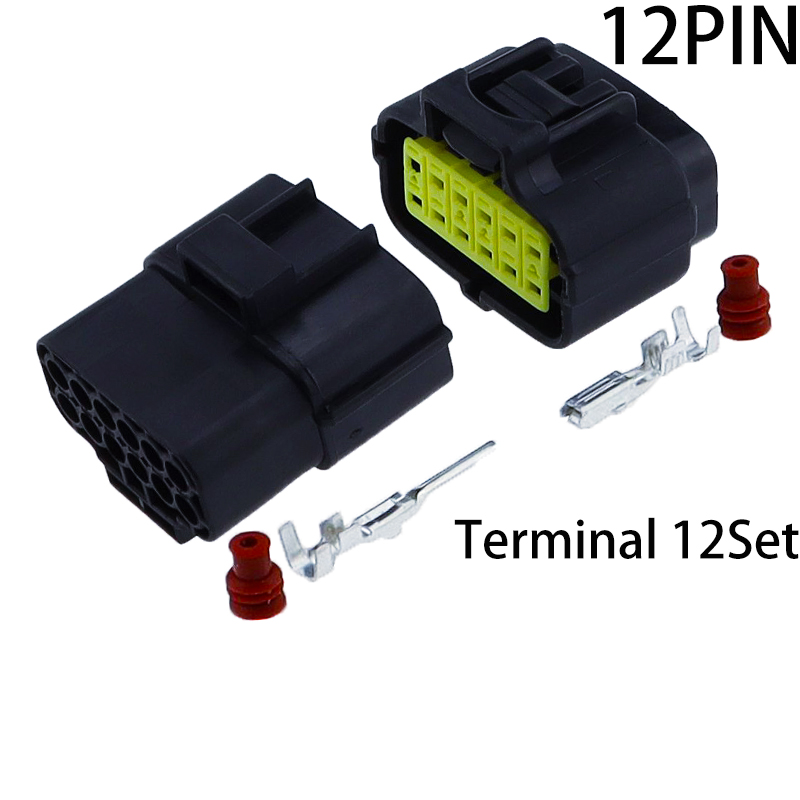 1 2 3 4 6 8 10 12 16 Pin Denso Auto Waterproof Connector Electrical Plug For Car Sealed Truck Socket: Orange