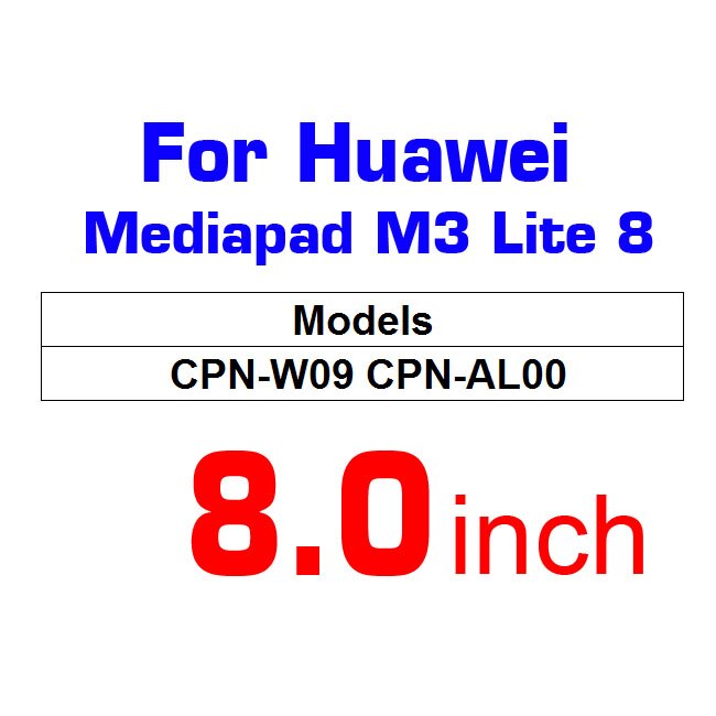 For Huawei MediaPad M5 lite Pro 10.8 10.0 8.4 Tablet tempered Glass For MediaPad M3 Lite 10.1 8.0 glass M3 8.4 Screen Protector: For Huawei M3 Lite 8