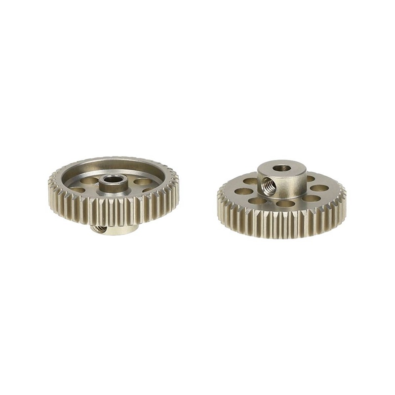 Motor de piñón para coche teledirigido, engranaje sin escobillas cepillado de 3.175Mm y 40T, 2 uds., aleación de aluminio 48P, engranaje recto 80T para Sakura D3