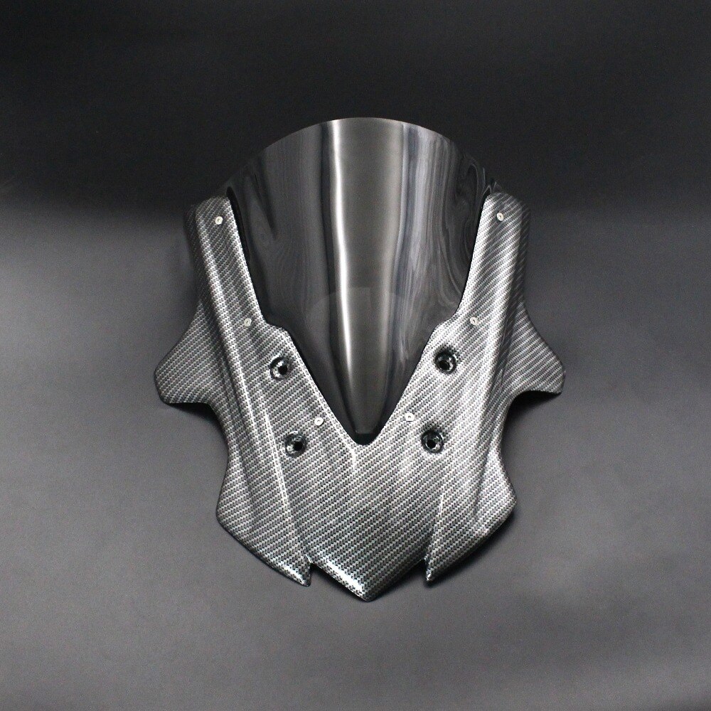 Mtkracing til cbr 650f motorsykkel tilbehør skjerm frontrute fairing frontrute: Karbonfiber