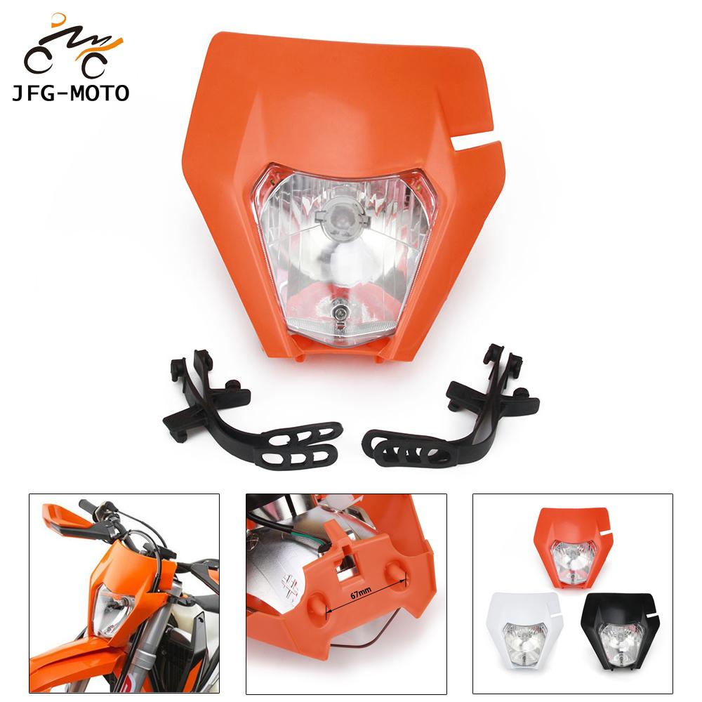 Motorcykel  h4 universal strålkastare strålkastare strålkastarlampa för ktm sx sxf exc excf xc xcf xcw xcfw 125 150 250 350 450 525 530