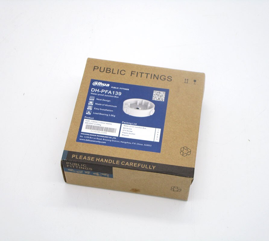 Dahua PFA139 Waterproof Junction Box For DH IP Camera Brackets CCTV Accessories For Camera: IPC-HDW4631C-A IPC-HDBW4431F-AS
