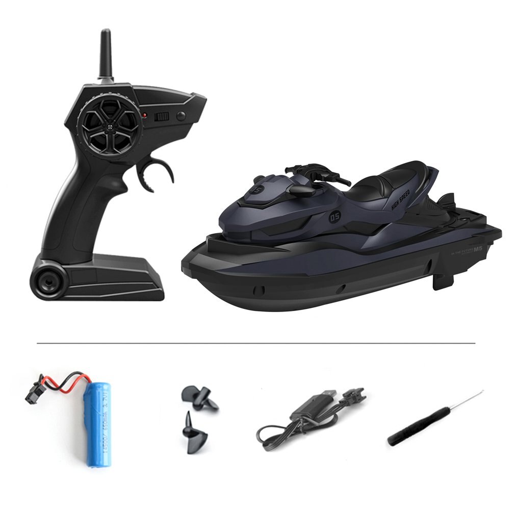 2,4G 4CH Mini RC hoch Geschwindigkeit Drift Motorrad Motorrad Modell mit Licht freundlicher Roboter RC Motorrad Spielzeug Schwarz Grau: Schwarz Blau
