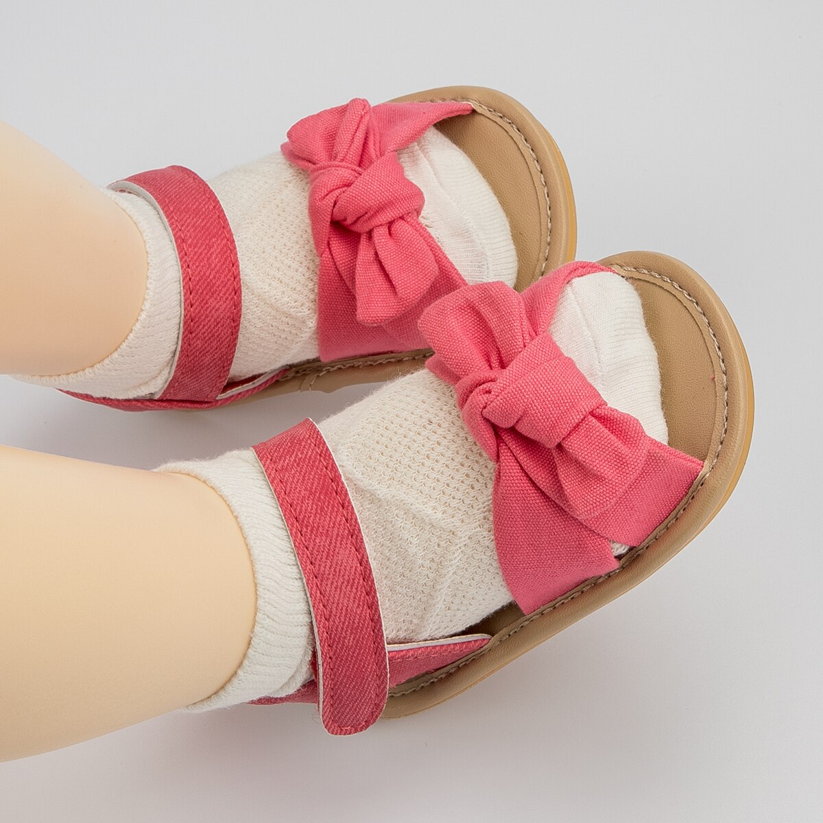 Sandals Baby Girls Cute Bowknot Princess Shoes Toddler Infant Flat Soft-Sole Summer Sandals Non-slip Shoes Crib