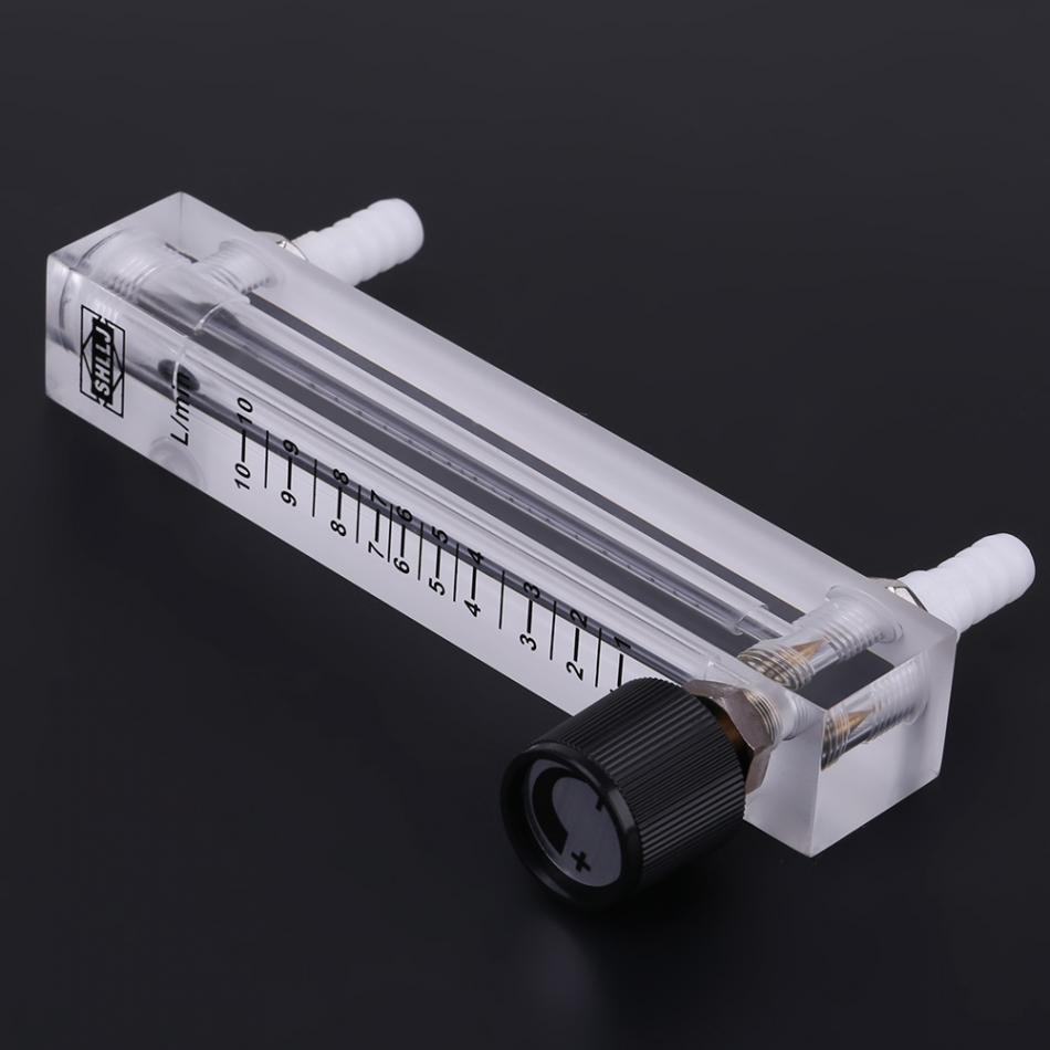 LZQ-7 Flowmeter 1-10LPM Flow Meter Acryl Gas Lucht Zuurstof Flowmeter Countor Indicator O2 Met Regelklep Connector