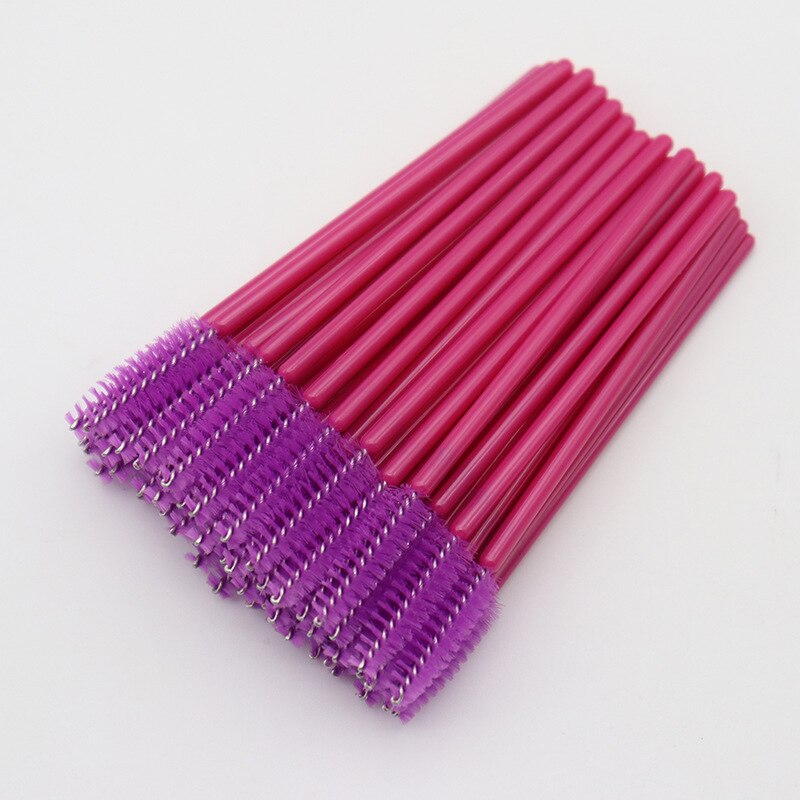 50 st engångs ögonfransborste bryn kosmetiskt verktyg portabel ögonfrans kam mikroborste borstar för kvinnor makeup verktyg: Aa099-10