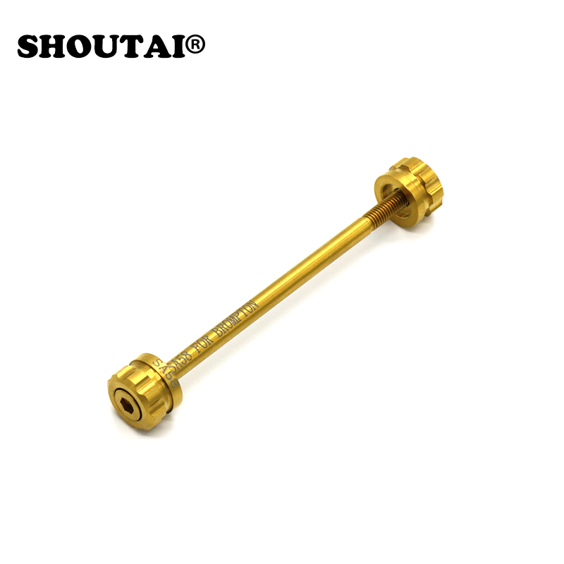 Ultra-léger Titane Libération Rapide Hub Vélo Vélo Levier Brochette Pour Brompton Bicycle Parts: Gold