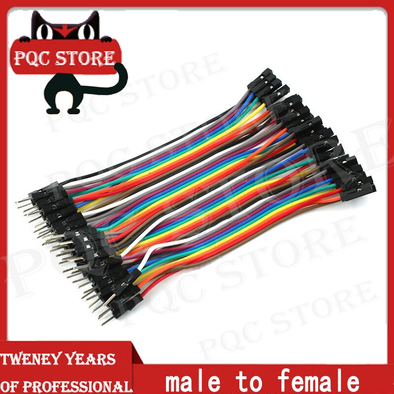 40 Stks/partij 20Cm Man-vrouw/Vrouw Tot Vrouw/Man Op Man Dupont Lijn 40Pcs Dupont kabel Jumper Draad Dupont Lijn 2.54Mm