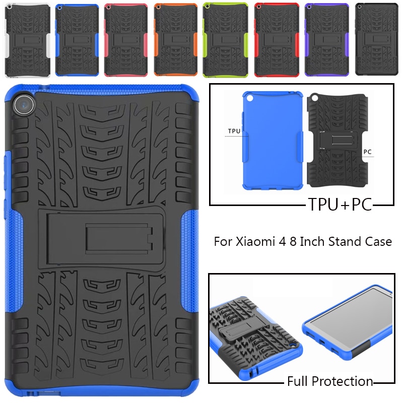 Case Voor Xiaomi Mi Pad Mipad 4 Mipad4 8.0 Inch Cover Heavy Duty 2 In 1 Hybrid Robuuste Duurzaam Funda tablet Stand Shell Capa