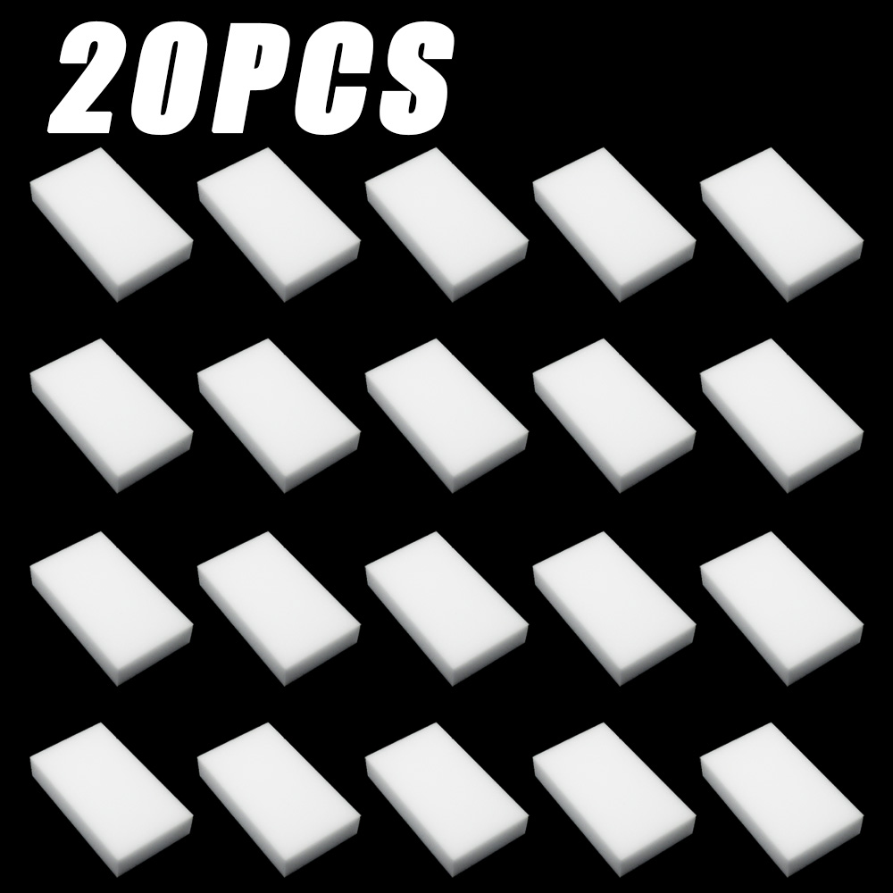 Esponja mágica de melamina, borrador de 10x6x2cm, esponjas de limpieza blancas, limpiador para accesorios de cocina y baño, 10/20/30/100 Uds.: Lavanda