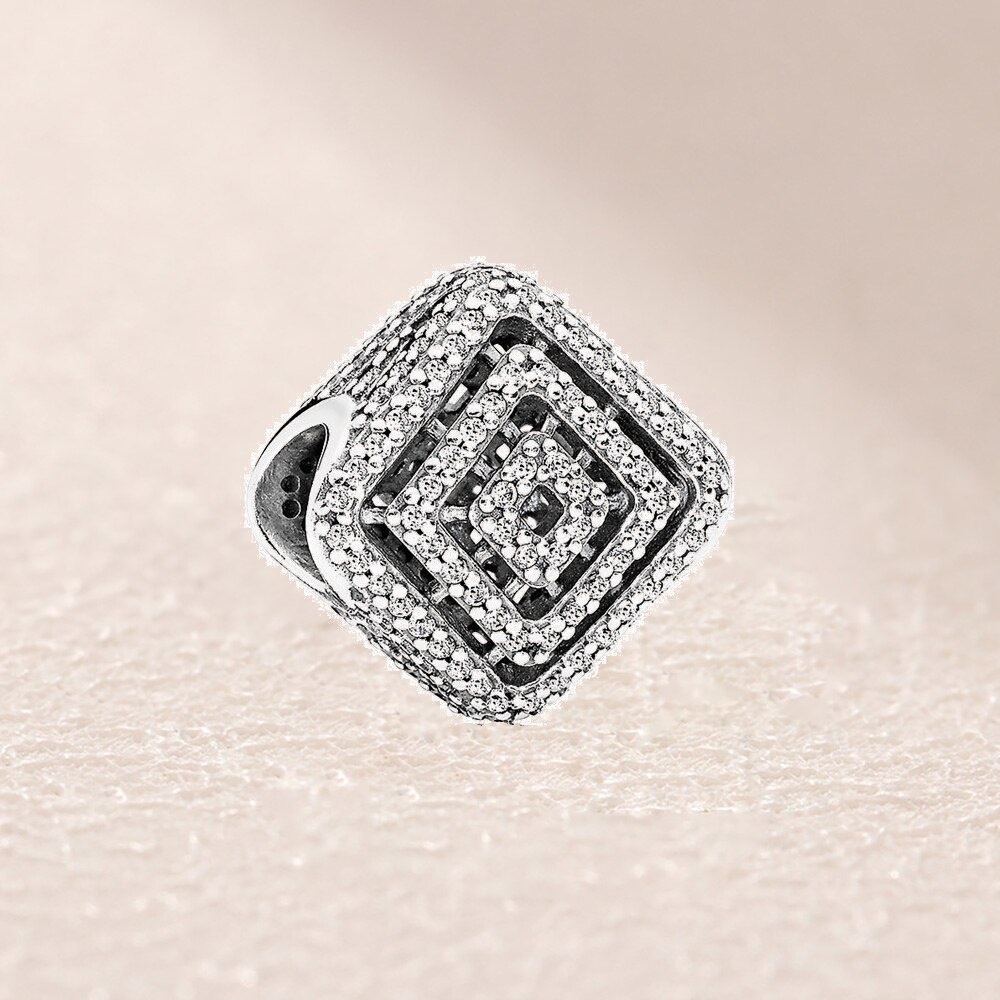 Fahmi Popular 100% 925 Sterling Silver Rose Gold Charm Beads22 Original Jewellery For Women Party Wedding: 796211CZ