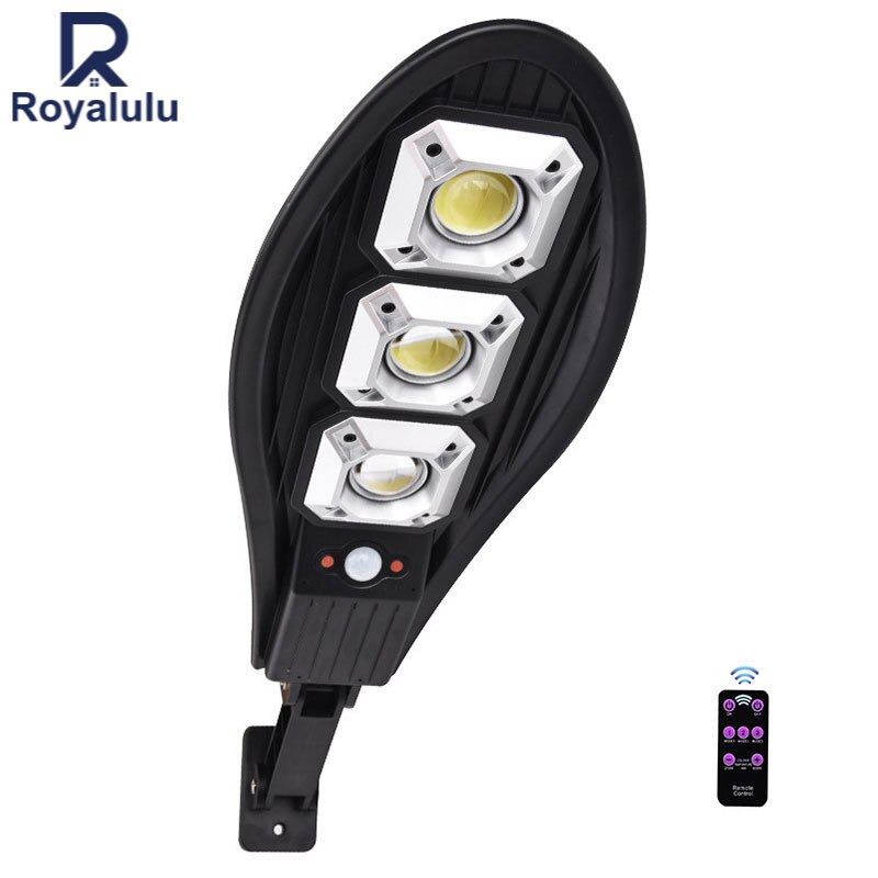 LED Solar Street Light Outdoor Wall Lamp COB PIR Motion Sensor Remote Control Waterproof Garden Yard Porch Garage Night Lamps