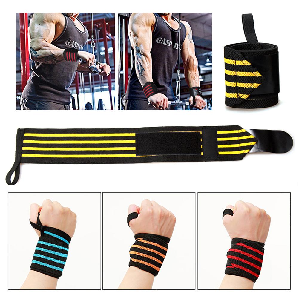 1pcs Fitness Wristband Wrist Support Weight Lifting Gym Training Wrist Brace Wrap Powerlefting Body Building Supplies