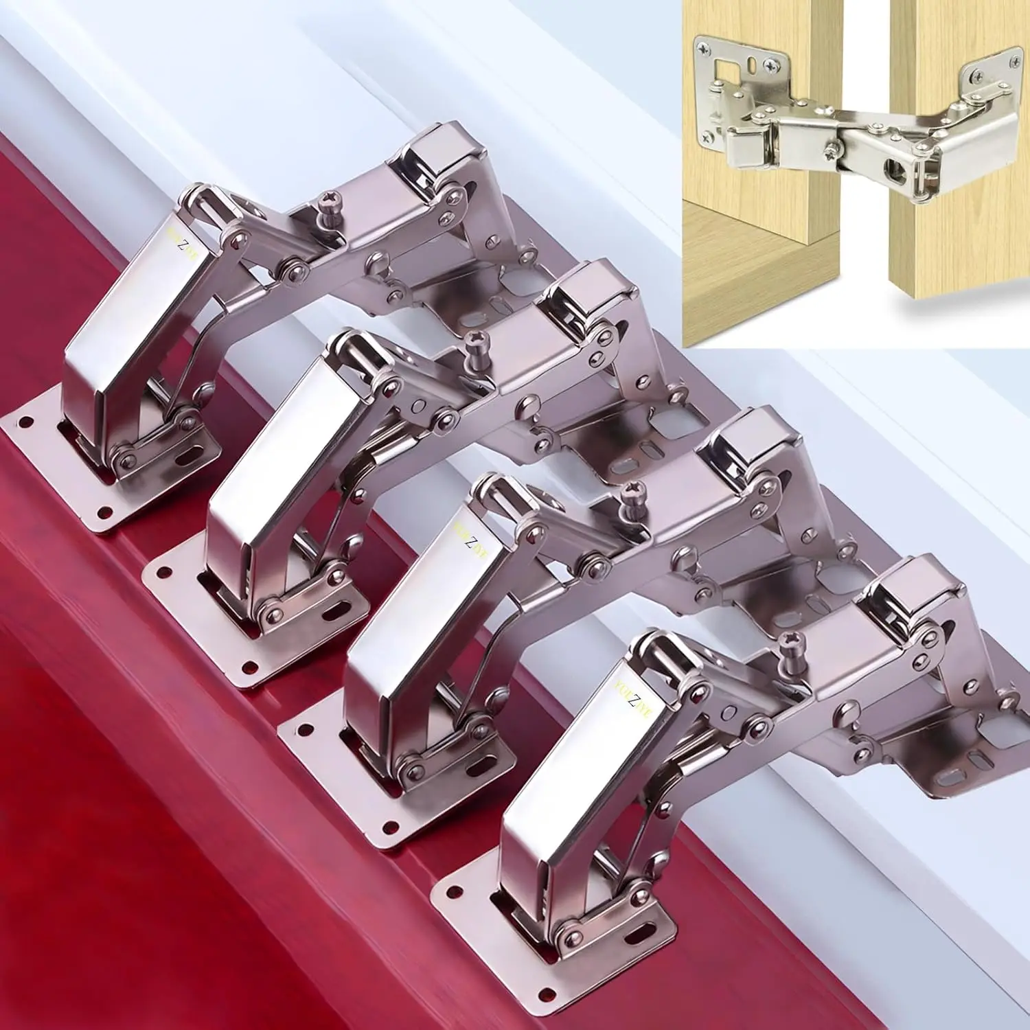 3/1PCS Adjustable Steel Cabinet Hinges 130-170 Degree Hydraulic Soft Close Hinge Kitchen Cupboard Doors Hinge Furniture Hardware