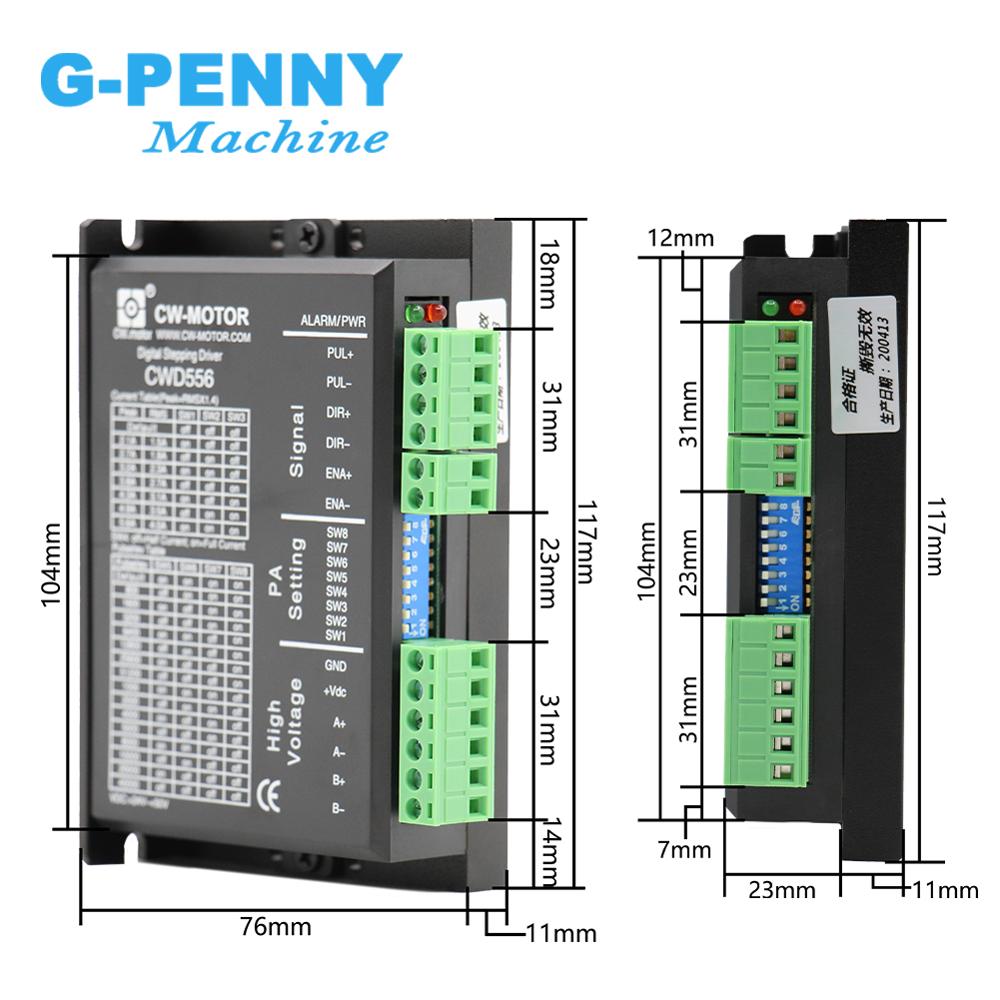! Nema23/Nema34 Stepper Motor Drive 0-5.6A 20-50vDC CWD556 stepper motor driver for Nema 34 motor / Nema 23 motor