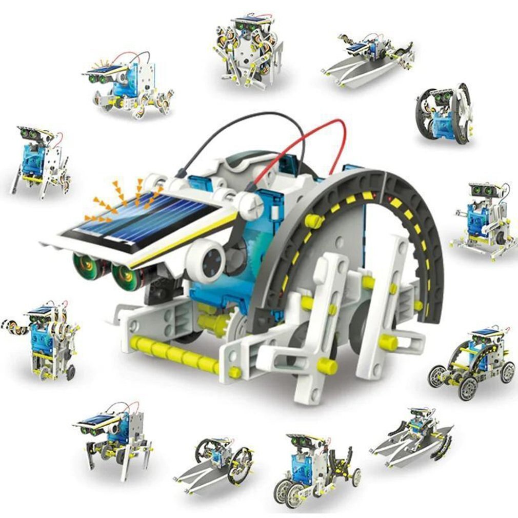 13-in-1 Solar- Roboter Spielzeug freundlicher Pädagogisches Diy Montage Spielzeug Solar- Spielzeug Auto Intelligente Roboter Montage Spielzeug