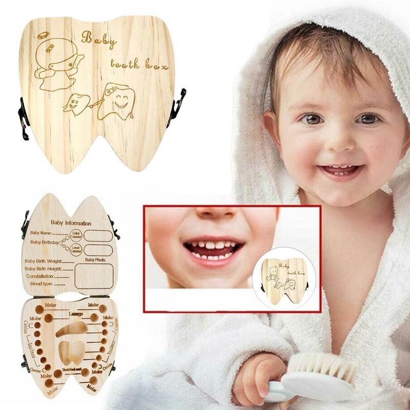 Baby Haar Abstellraum Baby Zähne Kasten Baby Kasten Souvenir Holz Lagerung Milch Organizer Zähne Nabelschnur Storag
