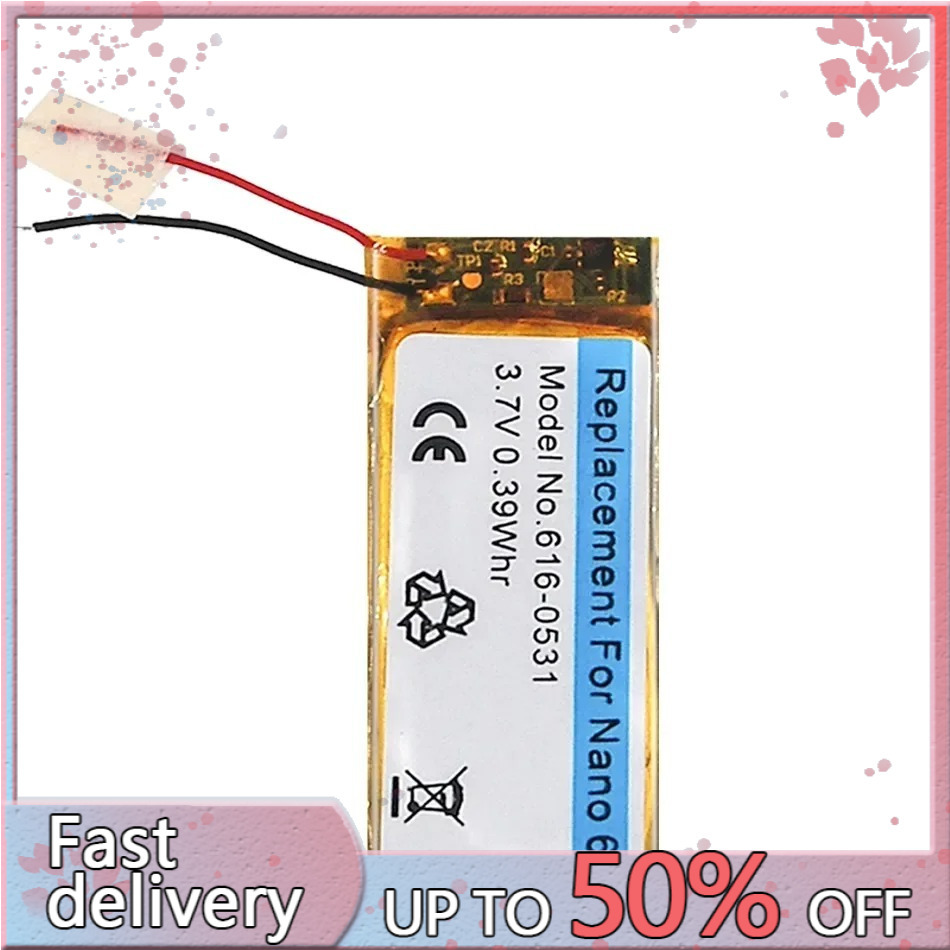 Battery For IPOD Nano 1 1st 2 2G 2nd 3 3rd 3th 4 4th 5 5G 5th 7th 6 6th 7 8GB 4GB 16GB 80GB 120GB 160GB 4GB 2GB 1GB MB903LL/A