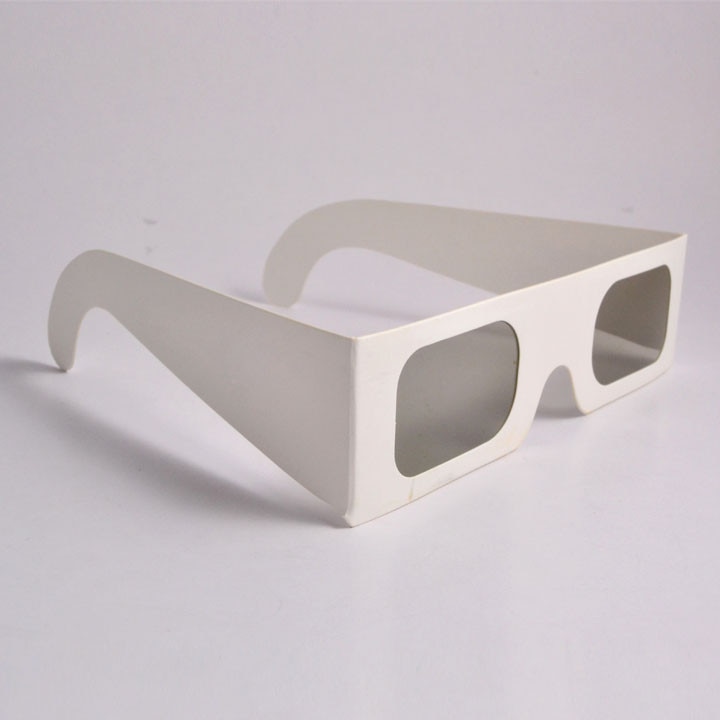100 stks/partij Papier Lineaire Gepolariseerde 3D Bril in 45/135 graden 3d bril gepolariseerde