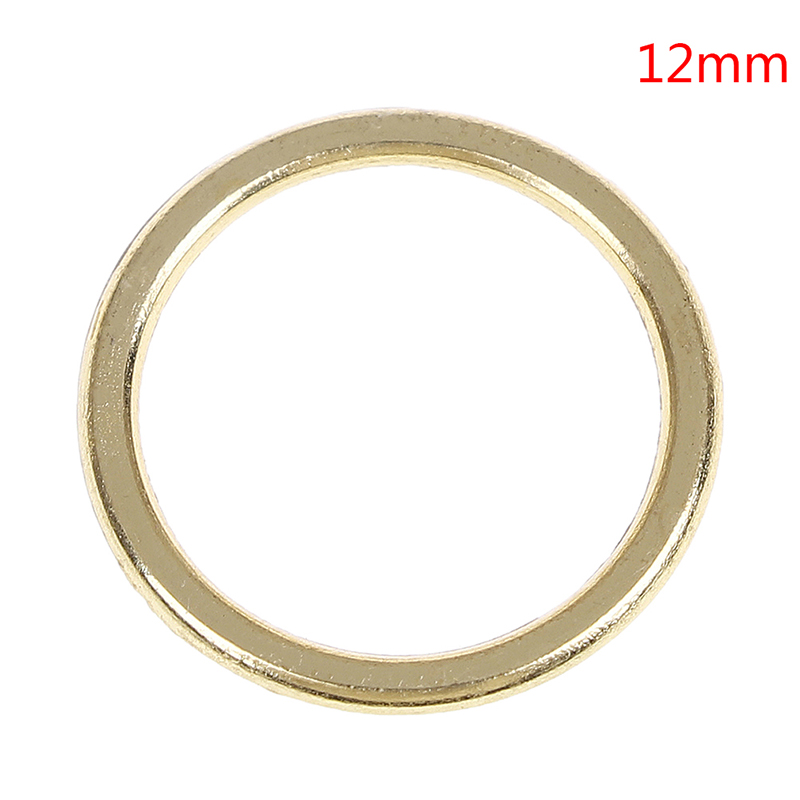 100 stuks/partij zilveren/gouden bh-ringen schuifjes lingeriehaken versteller ondergoed accessoires: Goud 12mm