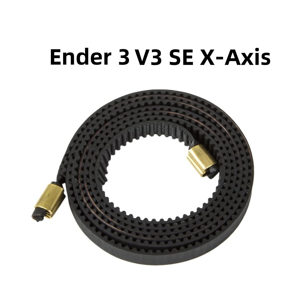 Creality Ender-3 V3 SE X+Y-axis and Ring Belt Rubber Black 2GT W6×L630 Original 3D Printer Accessories: black