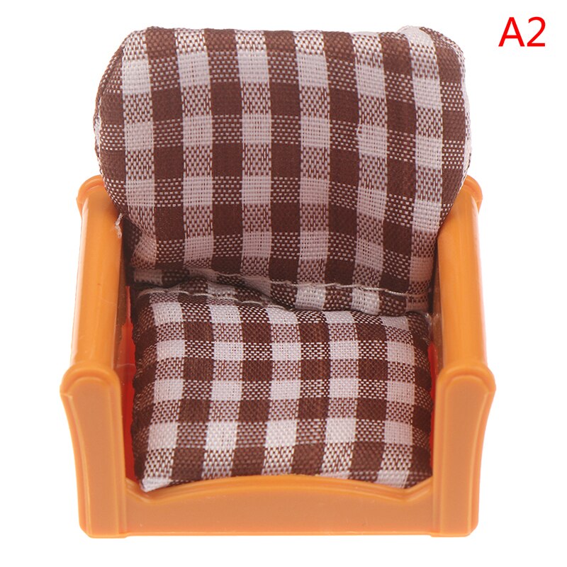 1:12 Miniature Doll House Mini Cute Sofa or Pillows For Dolls Children Simulation Dollhouse Furniture Toys