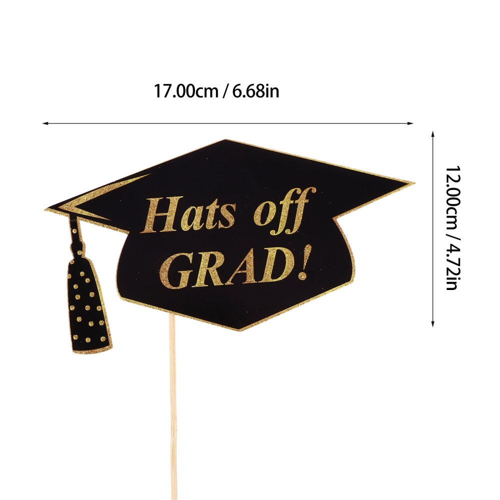 20pcs Graduation Party Photo Props Party Favors Glitter Photography Accessories
