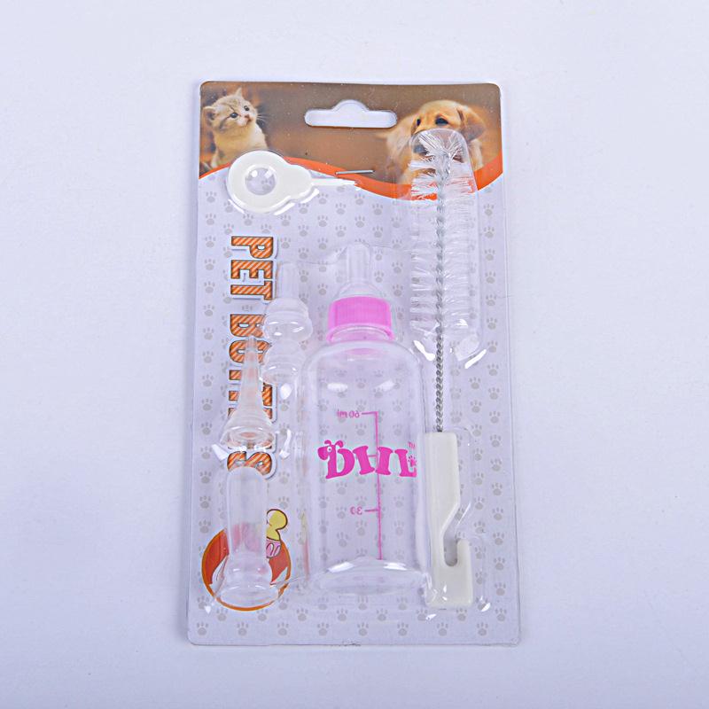 Baby Pet Animals Feeding Bottle 6Pcs/1Set Suckling Dog Kitten Supplies Puppy Pets Whelping Kit Set Cat
