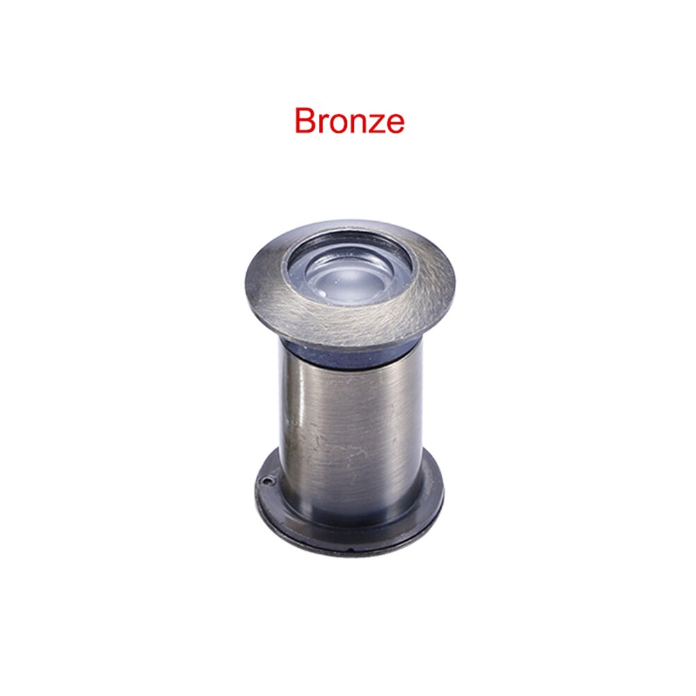 Zinklegerad dörrvisare med sekretessskydd hemskydd ögonhål för 35-55mm dörrar: Brons