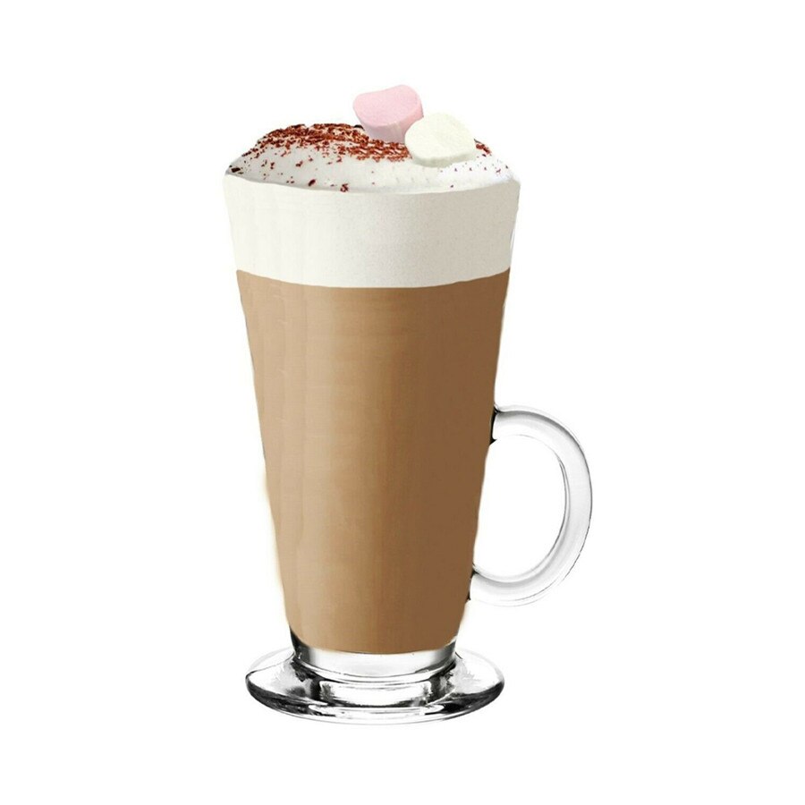 Clear Glass Coffee Mugs with Handle Juice Tea Glasses for /Cold Beverages Mug Set Thermal Shock Resistant Glass Water Cup