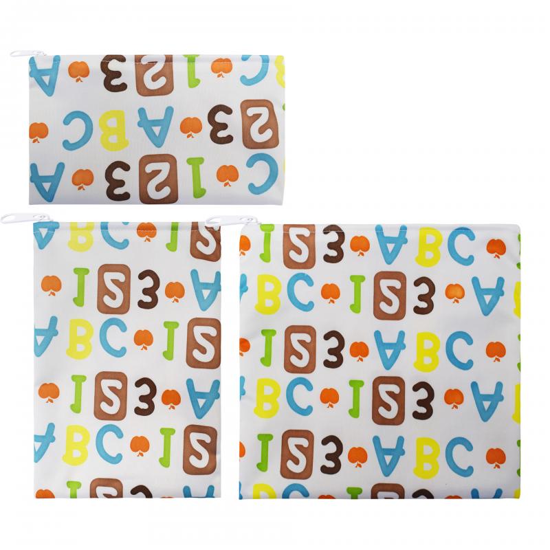 3Pcs/Set Lunch Bag Reusable Sandwich Bag Snack Bag Lunch Box With Zipper Washable Food Safety BPA Free Eco-friendly Waterproof: 01 3pcs