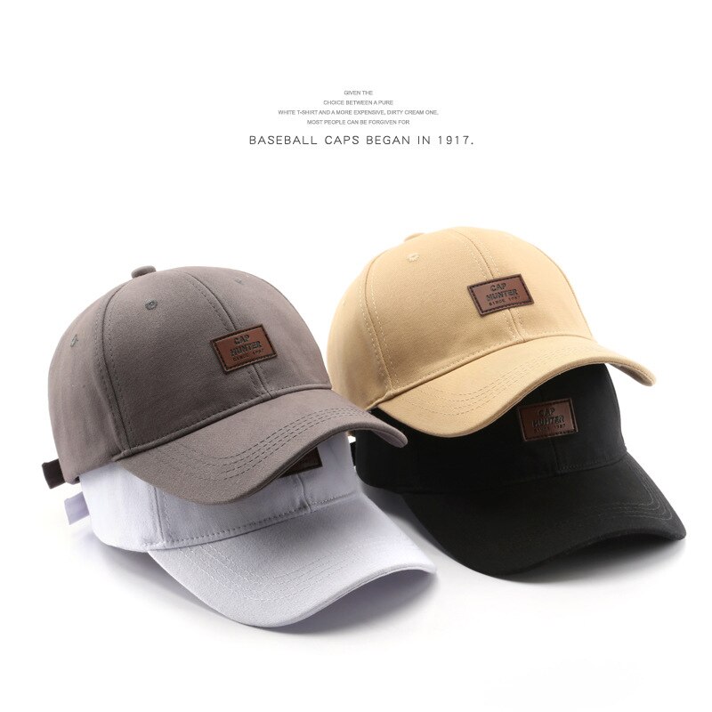 Sleckton Retro Baseball Cap Voor Mannen En Vrouwen Zomer Vizieren Zon Caps Mode Snapback Hoed Pu Lederen Patch Vader Hoeden unisex