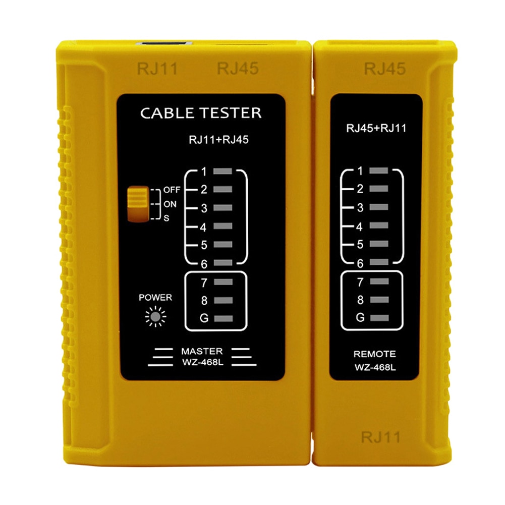 Netværkskabel tester  rj45 rj11 rj12 kat 5 kat 6 utp lan kabel tester detektor fjerntest værktøjer netværk reparation: Grøn