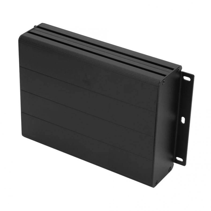 Extrusora de caja negra mate, carcasa de aleación de aluminio, carcasa GPS, 45x122x160mm