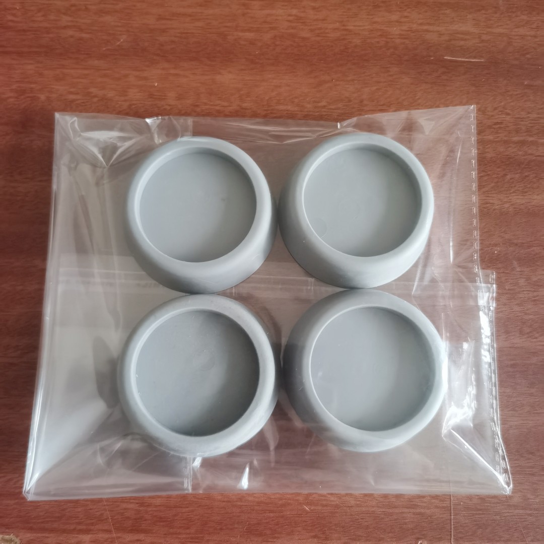 Almohadillas antivibración para lavadora, patas de goma para muebles, alfombrilla antideslizante, almohadilla Base Universal para patas reductora de ruido, 4 Uds. ﻿ Alfombrillas: Marrón grisáceo