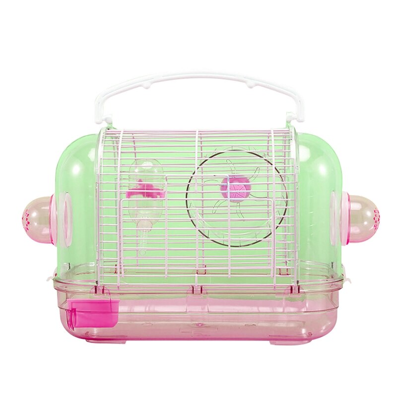 Cage de transport d&#39;oiseaux pour Hamster et petit Rat, en plastique transparent, de bonne Ventilation, détachable, facile à nettoyer, pour gerbilles: 8YY606721-PK